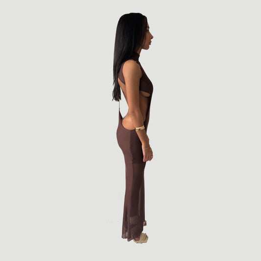 Daphne Dress - Brown