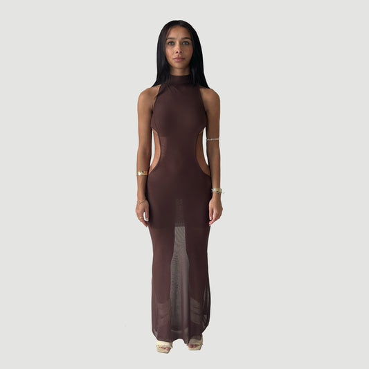 Daphne Dress - Brown