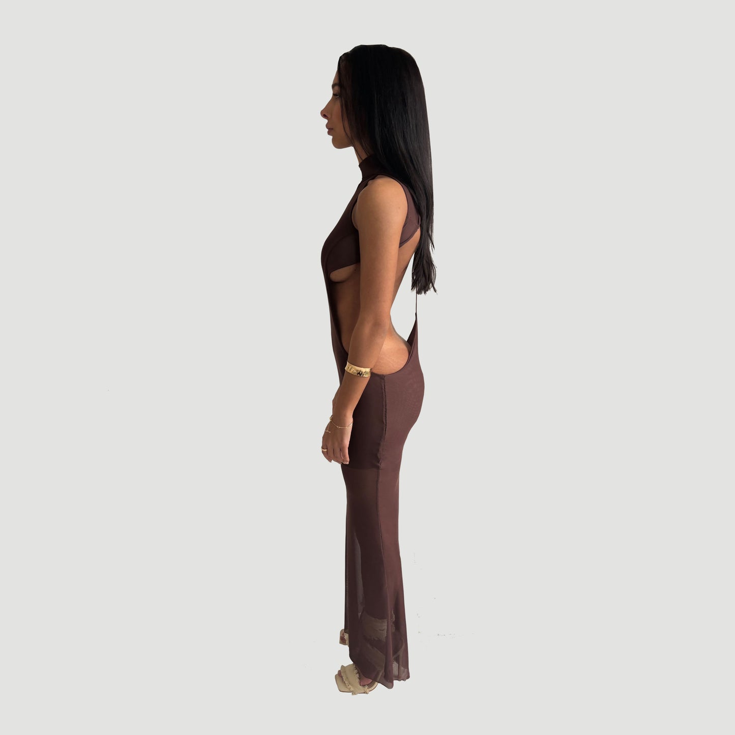Daphne Dress - Brown